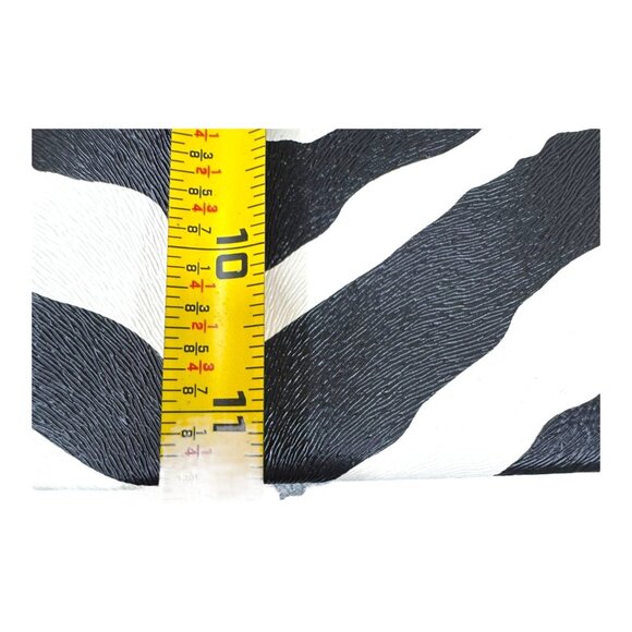 Alyssa Zebra Print Handbag Y2K Boho Red Faux Leather Handles Matching Wallet Set - Picture 9 of 10